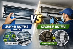 Spray-s klímatisztítás vs szakember – megéri otthon próbálkozni?
